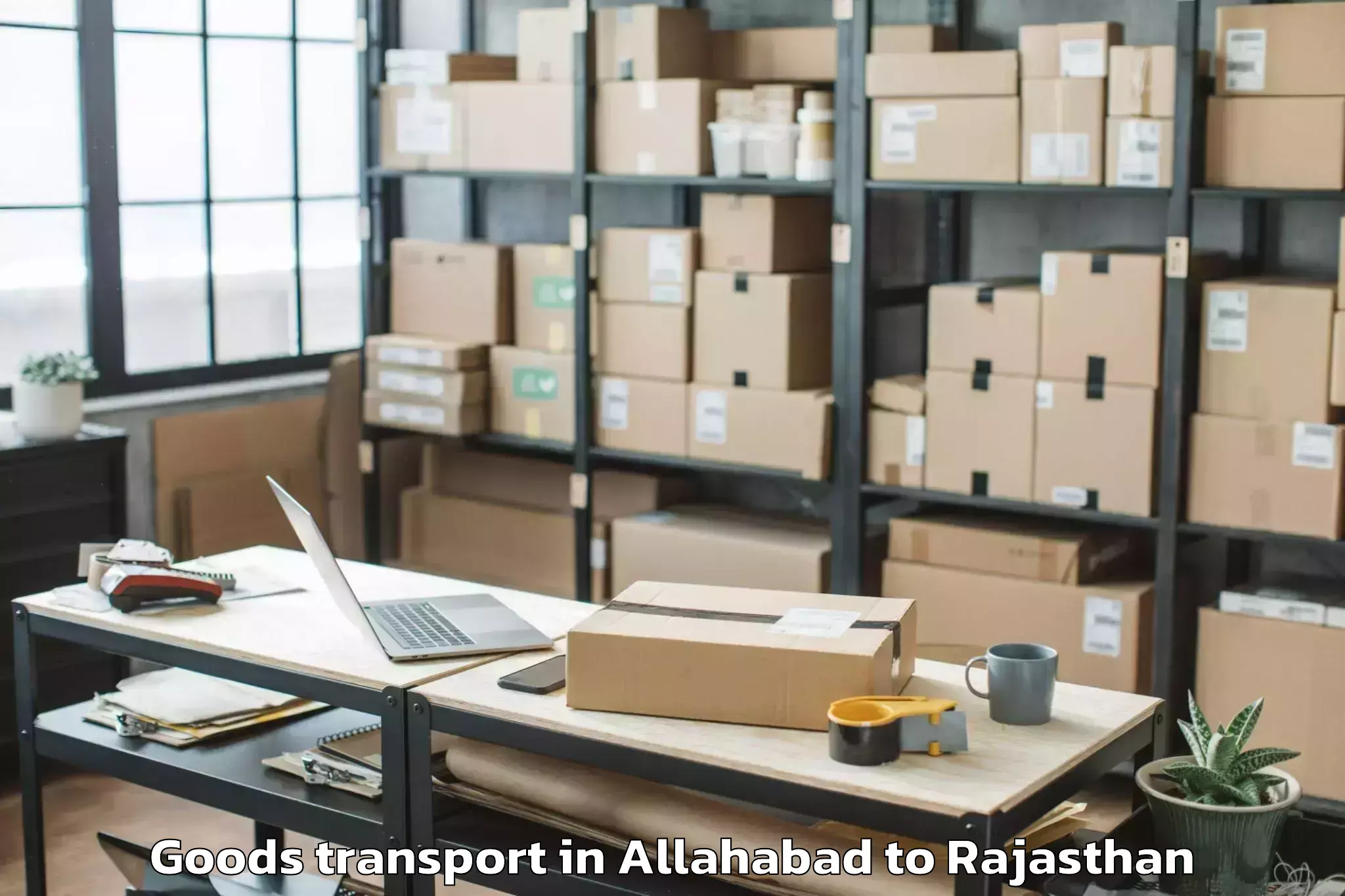 Discover Allahabad to Jalore Goods Transport